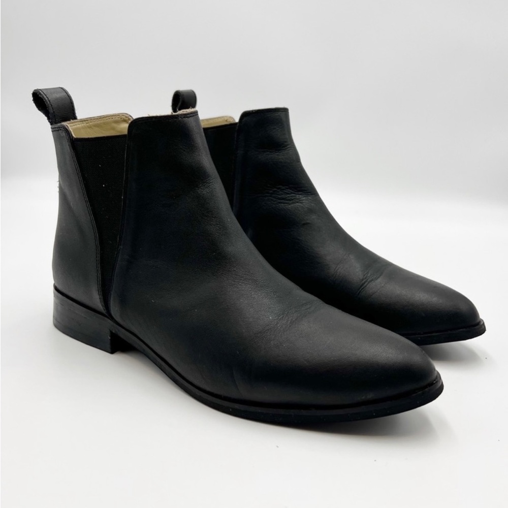 Nisolo Everyday Chelsea Commuter Black Leather Women's Boot Size 8.5